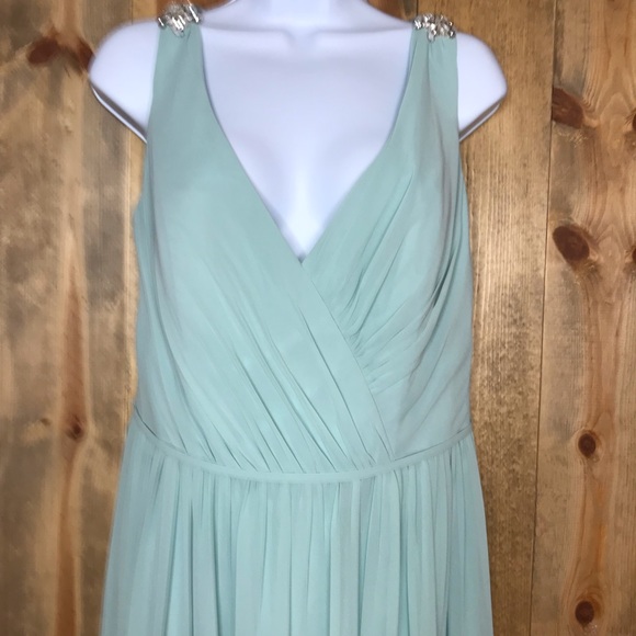 Hayley Paige Sleeveless Prom Bridesmaid Dress - Picture 3 of 8